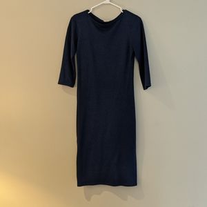 Navy pencil dress